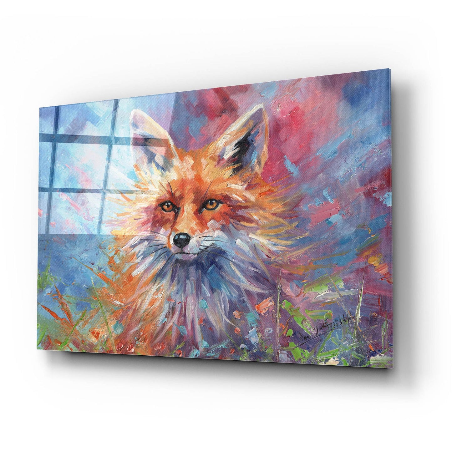 Epic Art 'Kitsune Fox2 by David Stribbling, Acrylic Glass Wall Art,24x16
