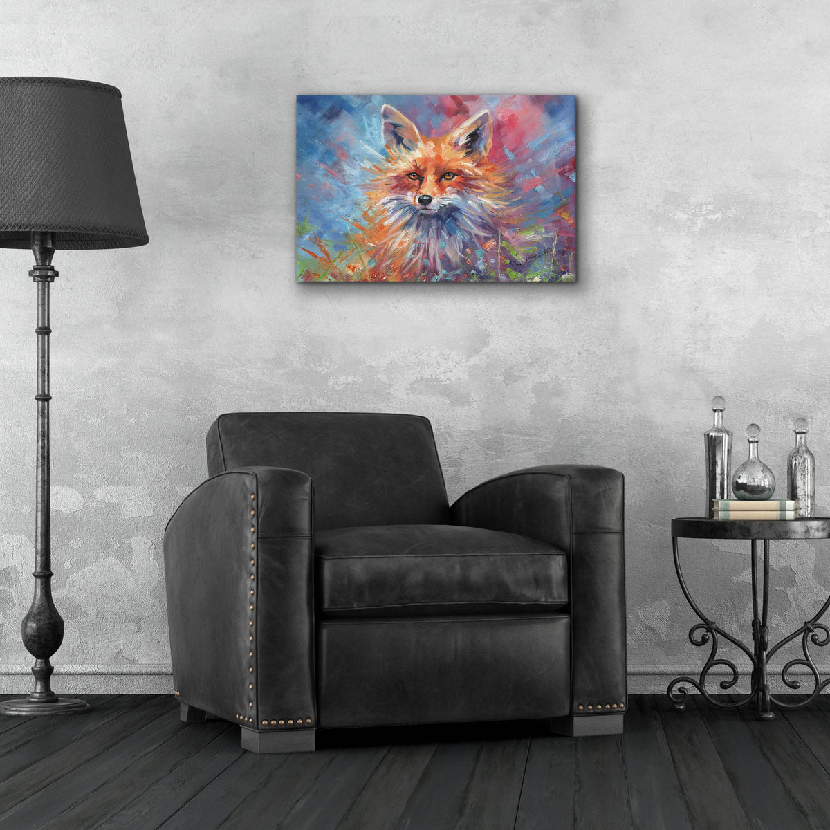 Epic Art 'Kitsune Fox2 by David Stribbling, Acrylic Glass Wall Art,24x16