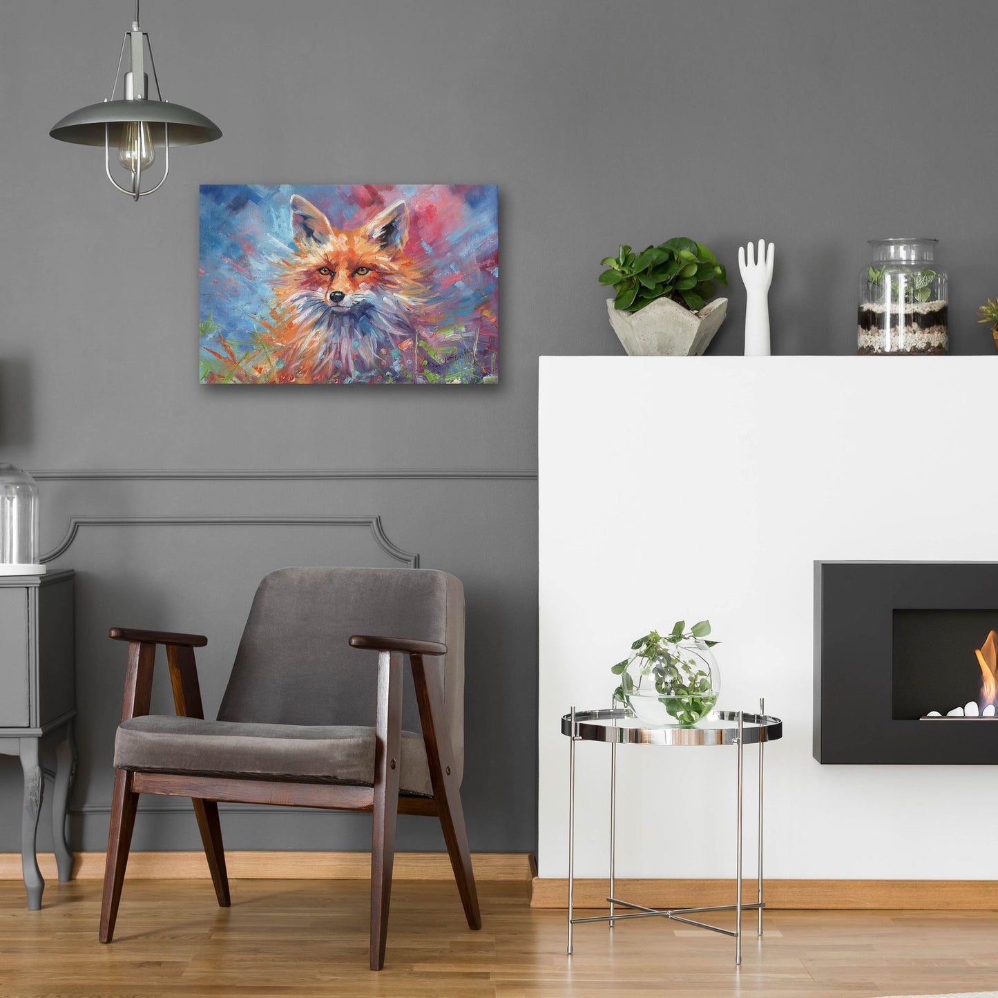 Epic Art 'Kitsune Fox2 by David Stribbling, Acrylic Glass Wall Art,24x16
