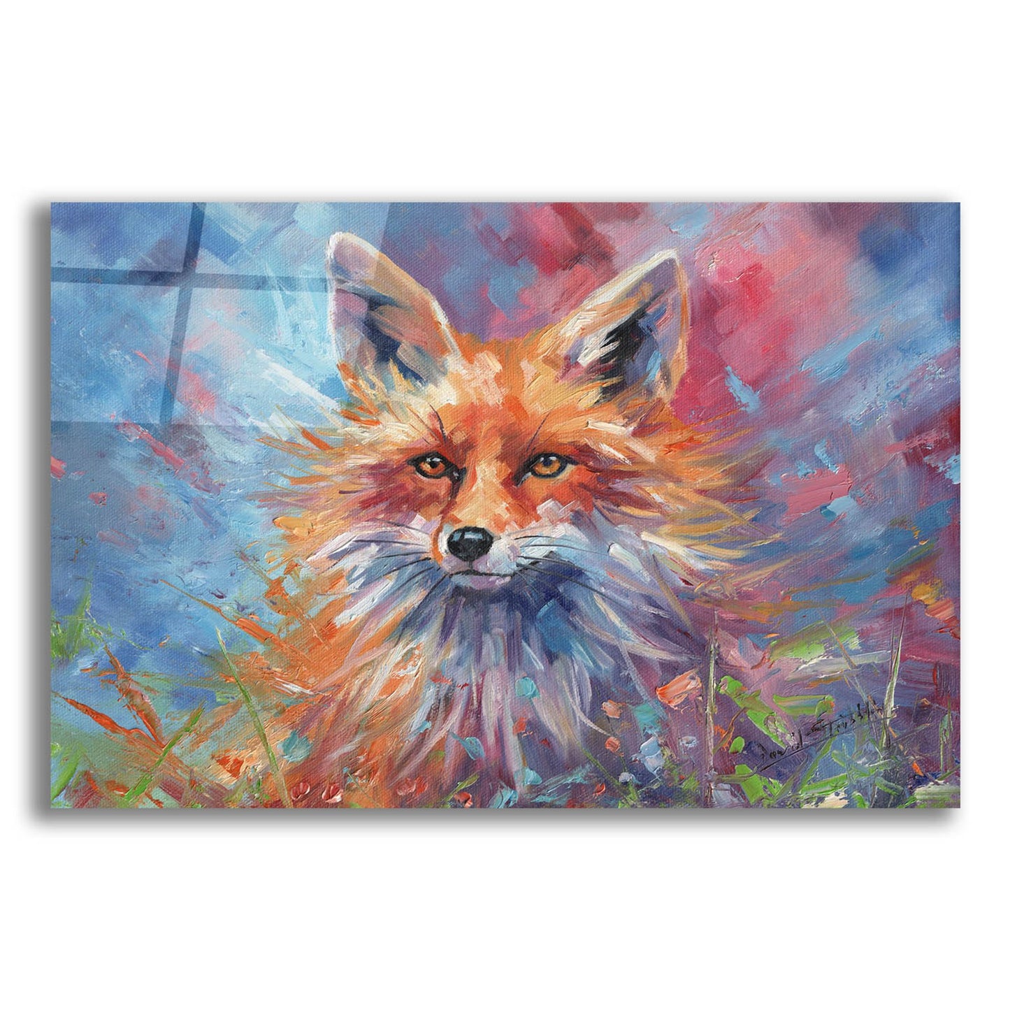 Epic Art 'Kitsune Fox2 by David Stribbling, Acrylic Glass Wall Art,24x16