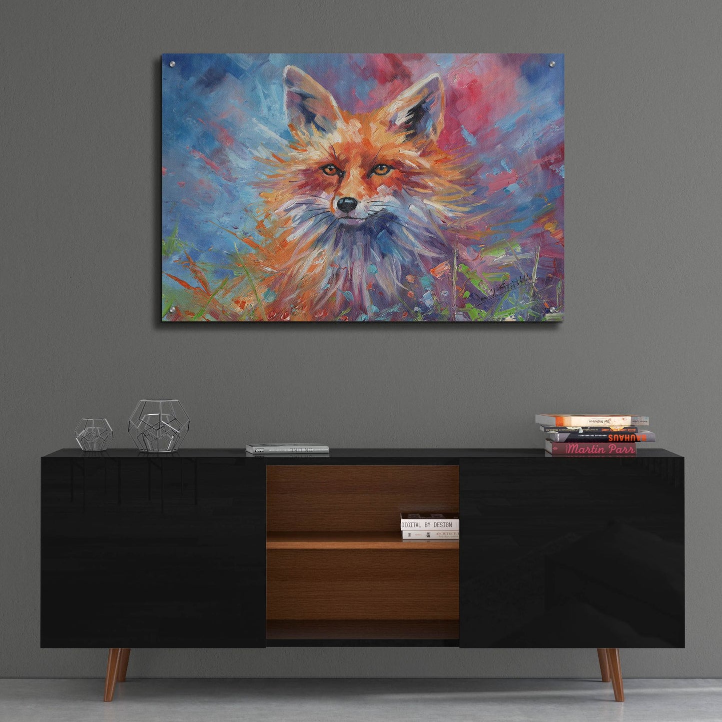 Epic Art 'Kitsune Fox2 by David Stribbling, Acrylic Glass Wall Art,36x24
