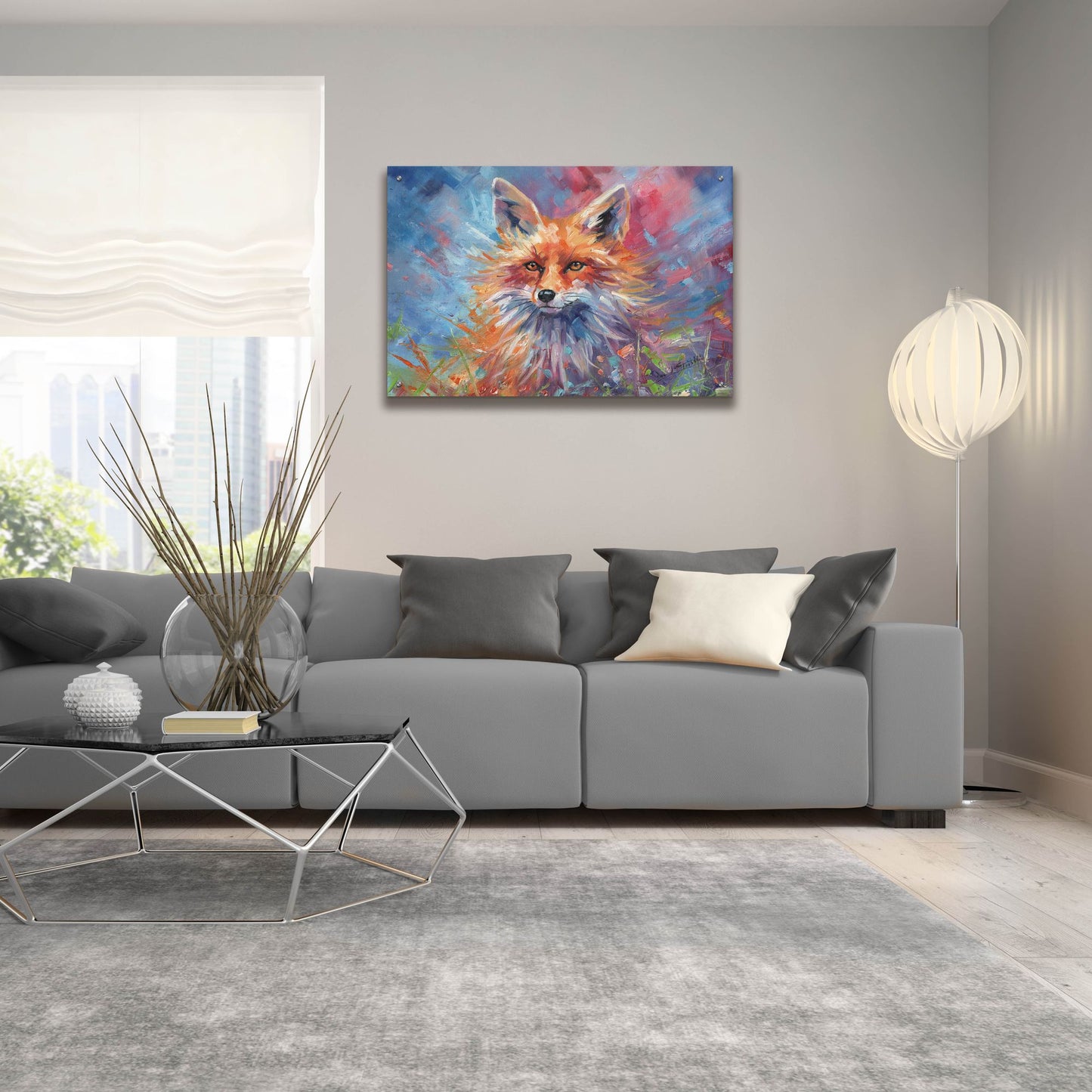 Epic Art 'Kitsune Fox2 by David Stribbling, Acrylic Glass Wall Art,36x24