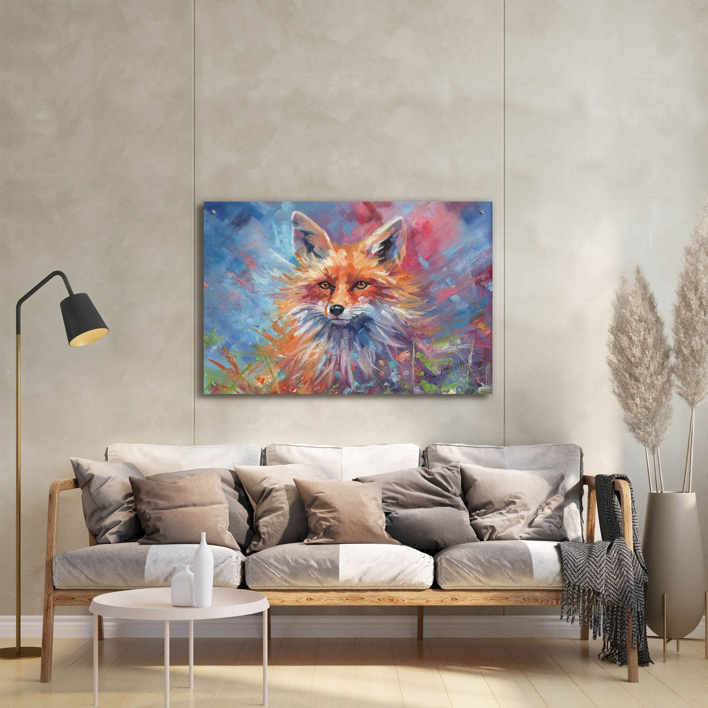 Epic Art 'Kitsune Fox2 by David Stribbling, Acrylic Glass Wall Art,36x24