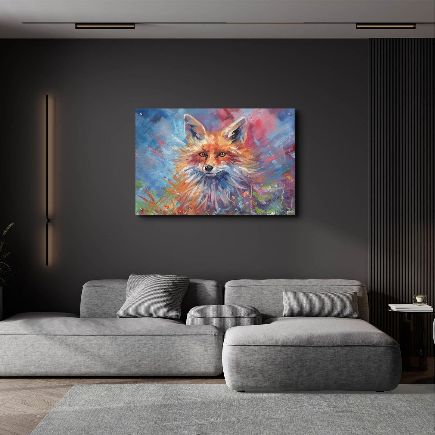 Epic Art 'Kitsune Fox2 by David Stribbling, Acrylic Glass Wall Art,36x24