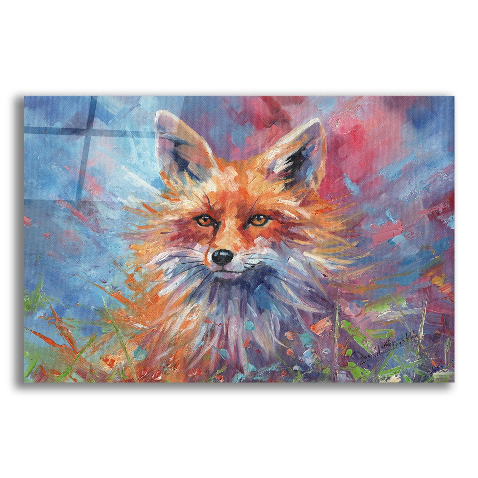 Epic Art 'Kitsune Fox2 by David Stribbling, Acrylic Glass Wall Art