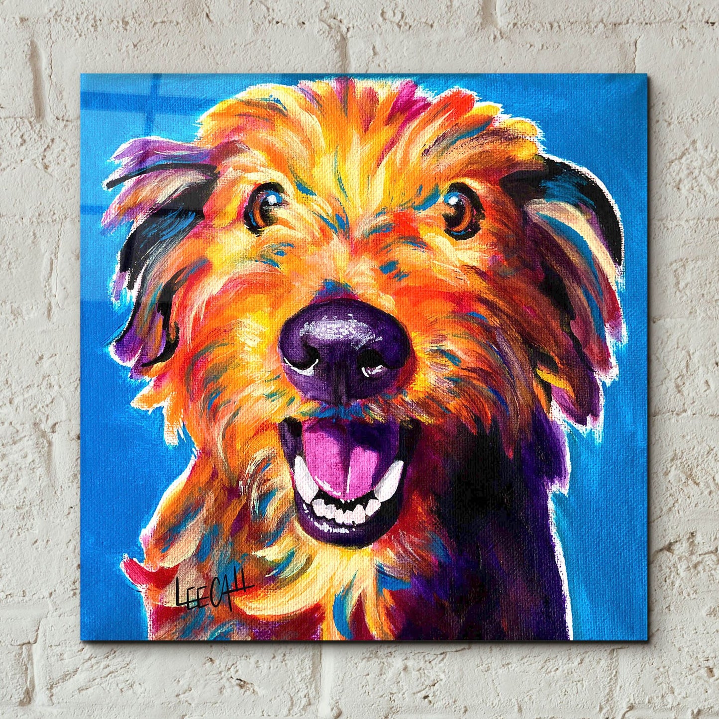 Epic Art 'Cutie Pie' by Dawg Painter, Acrylic Glass Wall Art,12x12