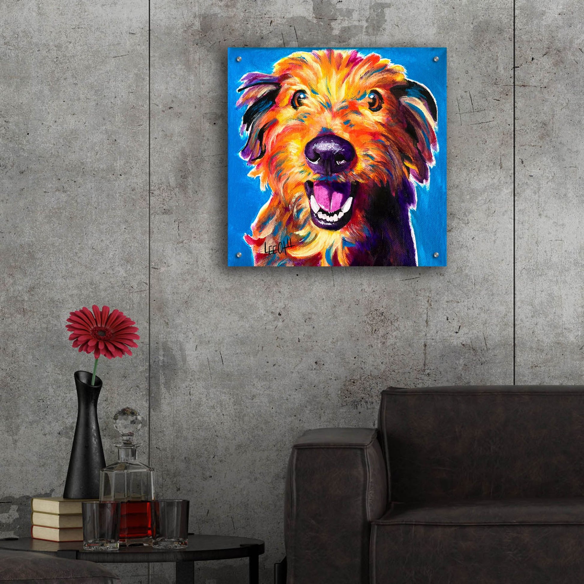 Epic Art 'Cutie Pie' by Dawg Painter, Acrylic Glass Wall Art,24x24