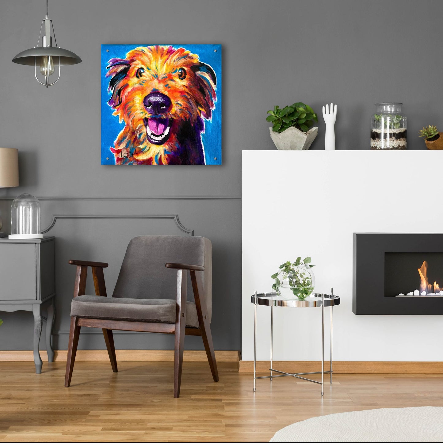 Epic Art 'Cutie Pie' by Dawg Painter, Acrylic Glass Wall Art,24x24