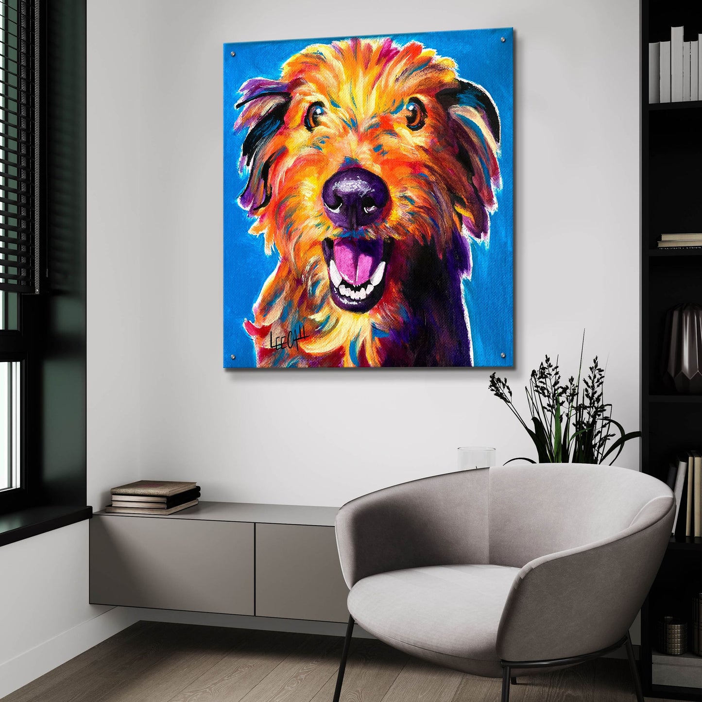 Epic Art 'Cutie Pie' by Dawg Painter, Acrylic Glass Wall Art,36x36