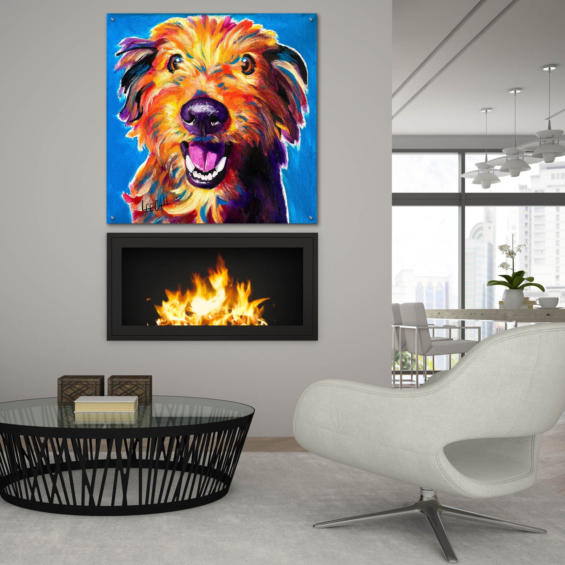 Epic Art 'Cutie Pie' by Dawg Painter, Acrylic Glass Wall Art,36x36