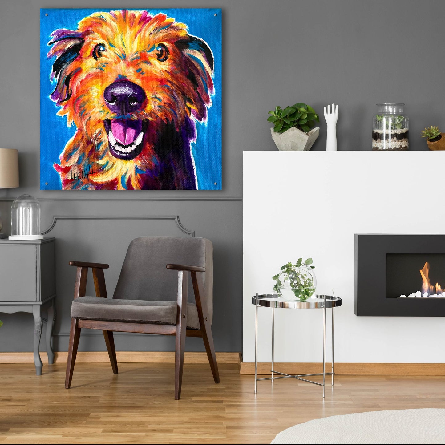 Epic Art 'Cutie Pie' by Dawg Painter, Acrylic Glass Wall Art,36x36