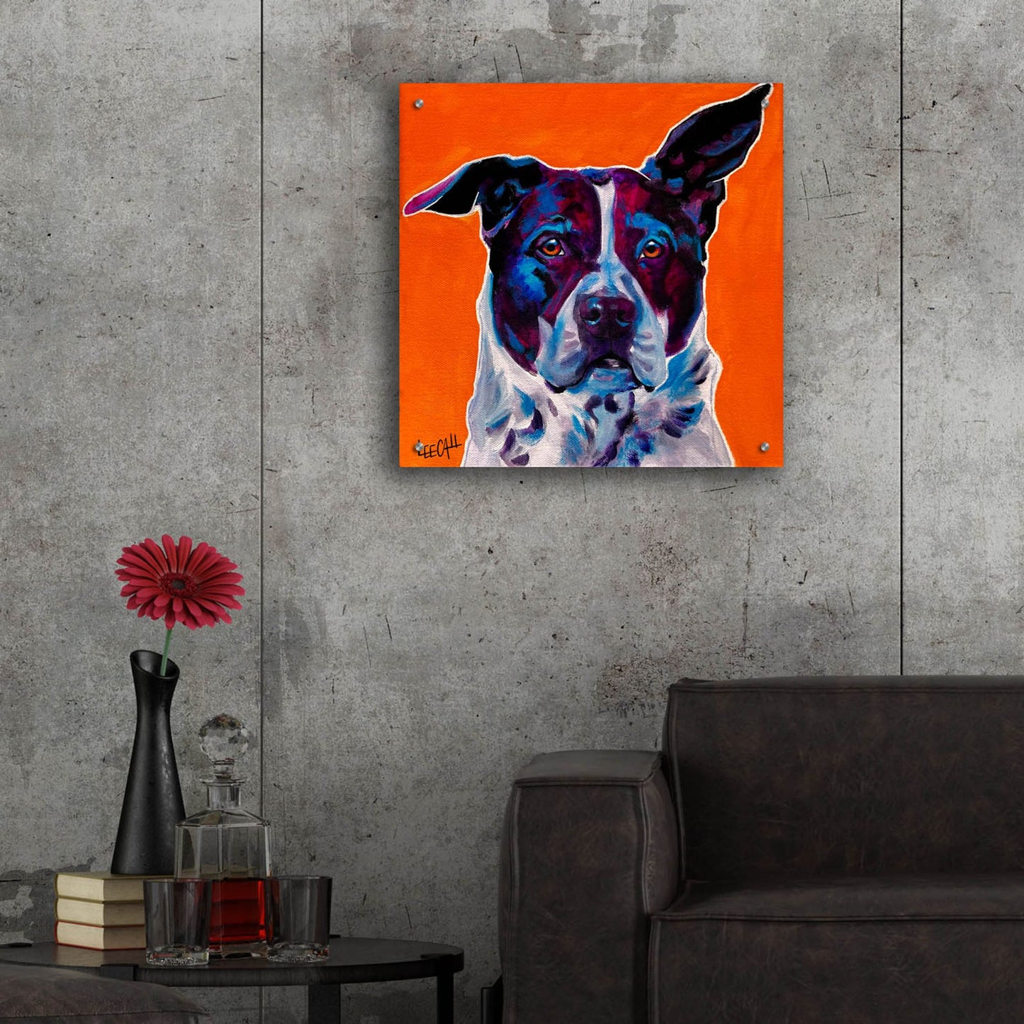 Epic Art 'Ralf' by Dawg Painter, Acrylic Glass Wall Art,24x24