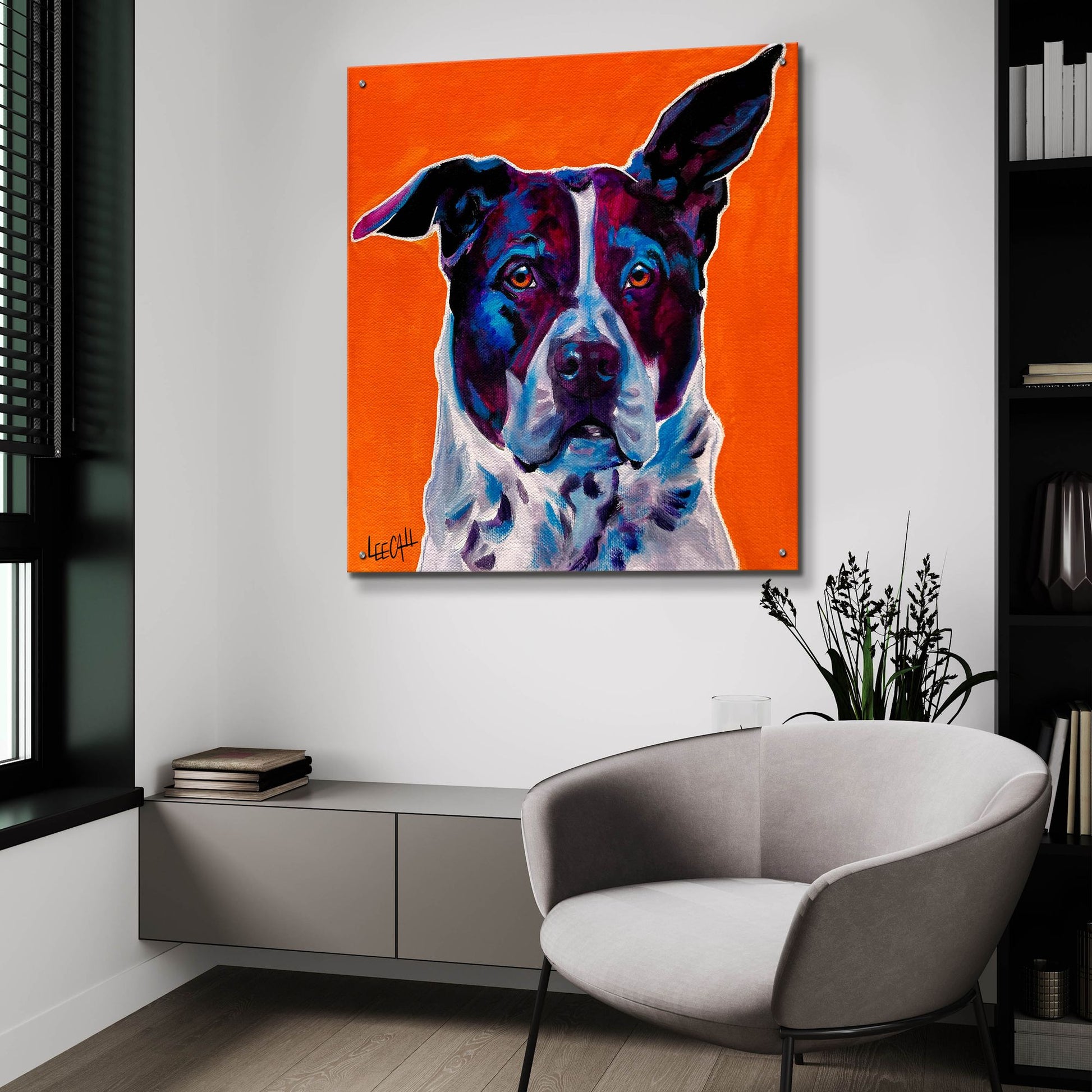 Epic Art 'Ralf' by Dawg Painter, Acrylic Glass Wall Art,36x36