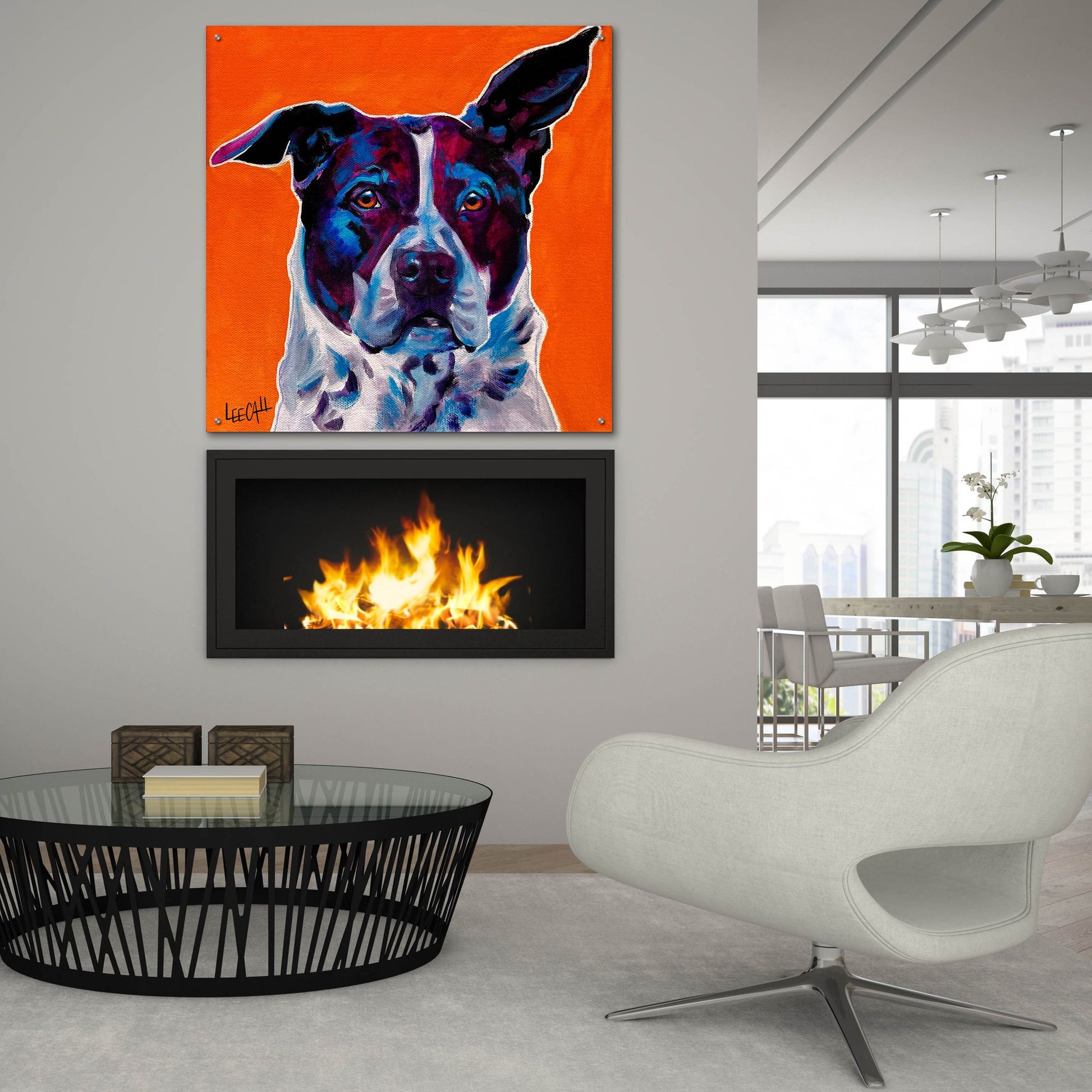 Epic Art 'Ralf' by Dawg Painter, Acrylic Glass Wall Art,36x36