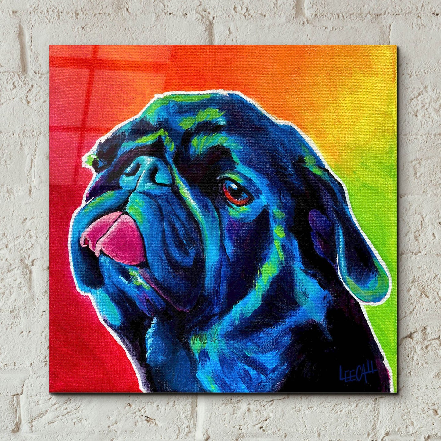 Epic Art 'Seamus' by Dawg Painter, Acrylic Glass Wall Art,12x12