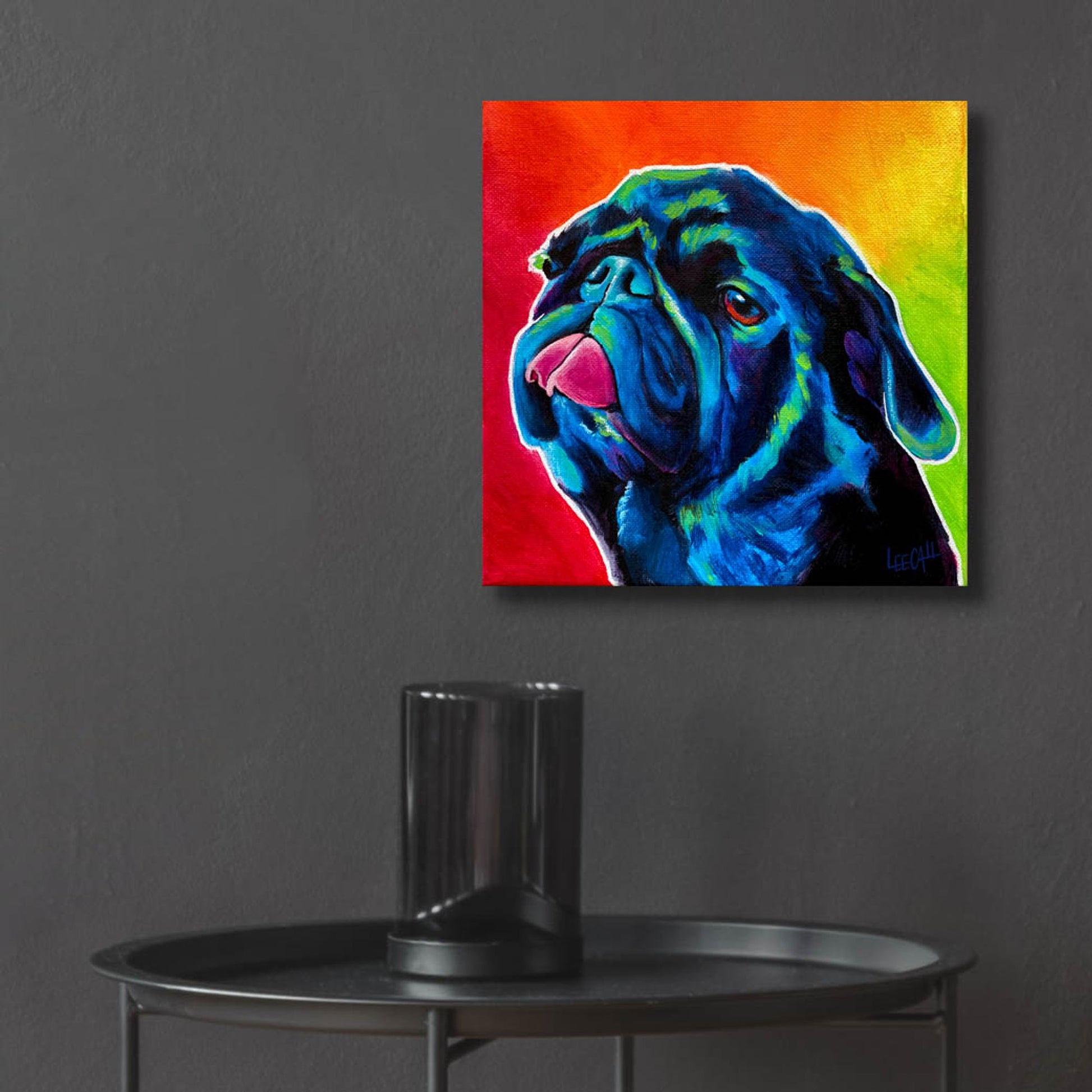 Epic Art 'Seamus' by Dawg Painter, Acrylic Glass Wall Art,12x12