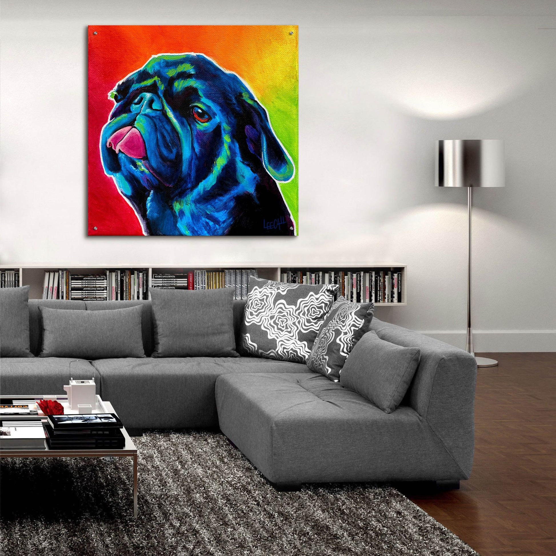 Epic Art 'Seamus' by Dawg Painter, Acrylic Glass Wall Art,36x36