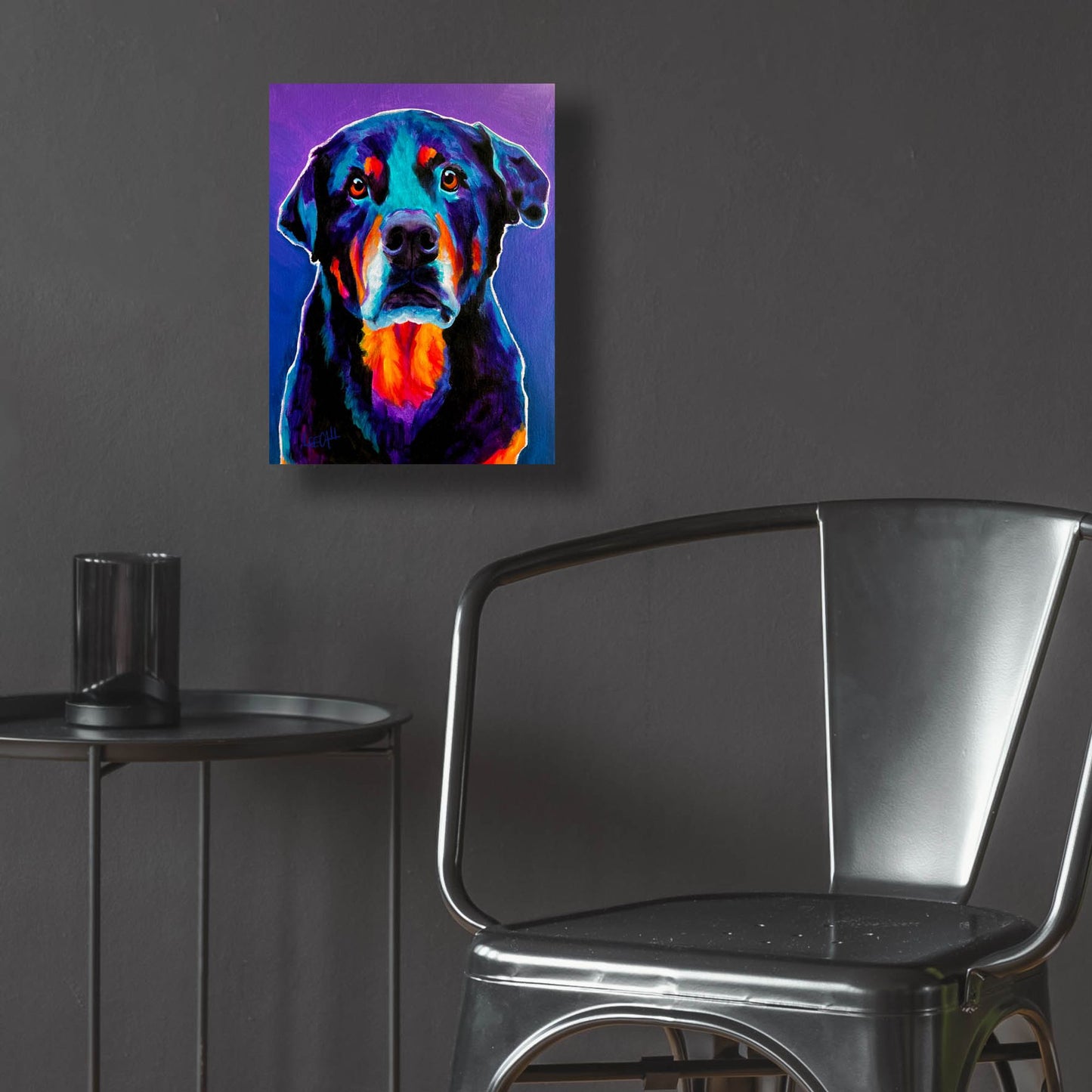 Epic Art 'Rotty' by Dawg Painter, Acrylic Glass Wall Art,12x16