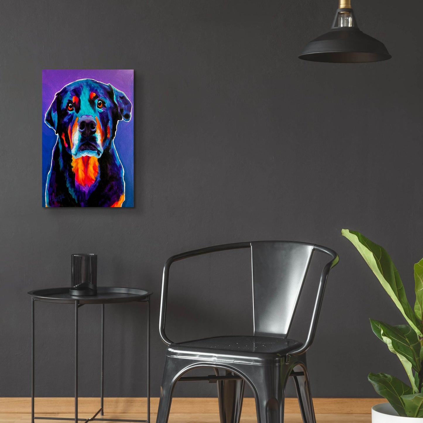 Epic Art 'Rotty' by Dawg Painter, Acrylic Glass Wall Art,16x24