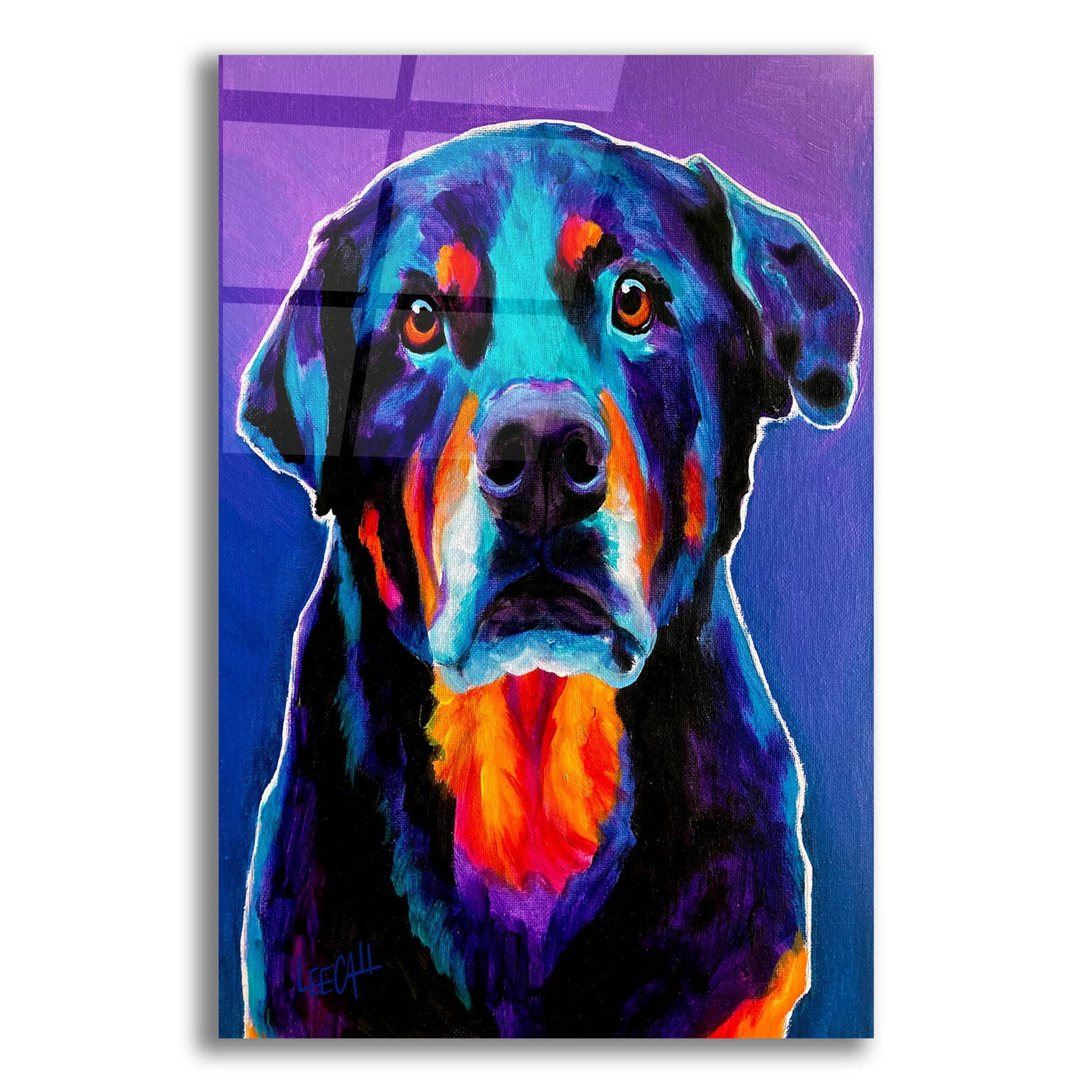 Epic Art 'Rotty' by Dawg Painter, Acrylic Glass Wall Art