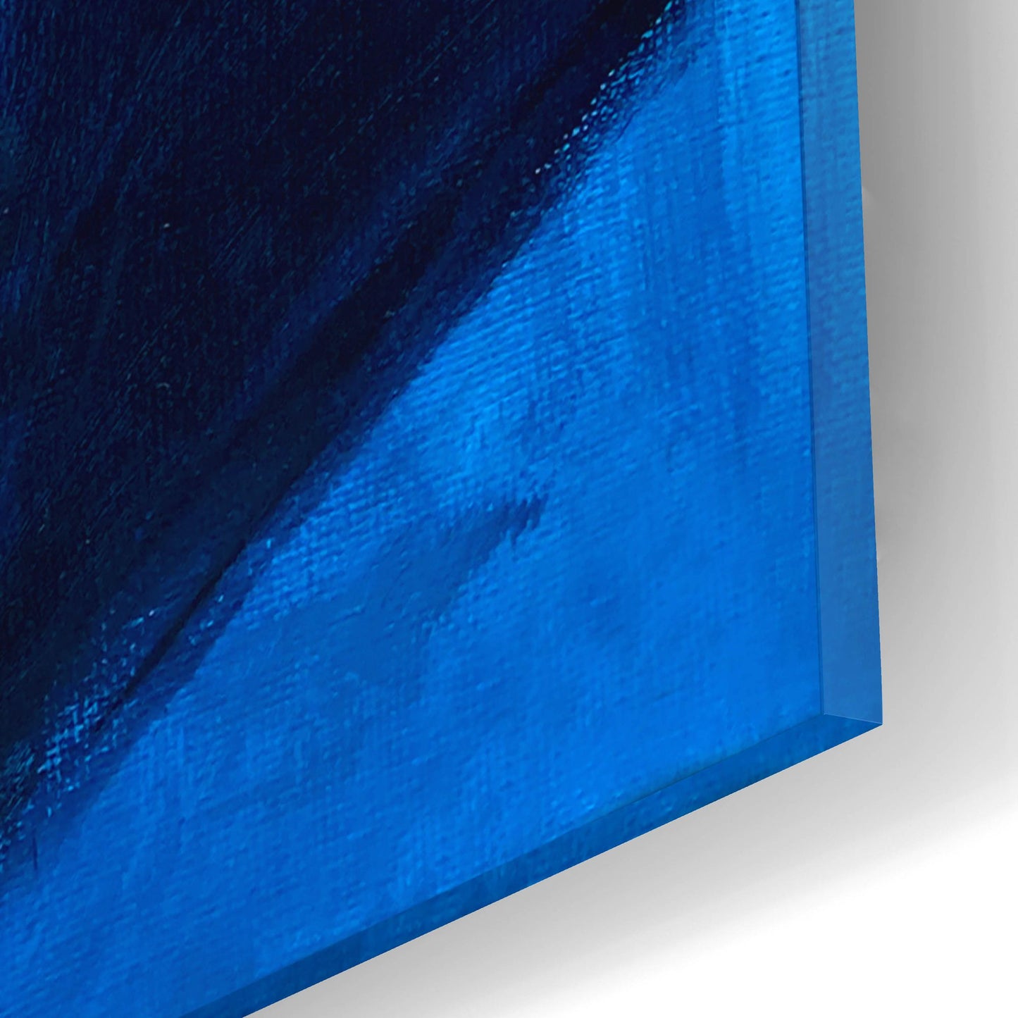 Epic Art 'Schnauzer in blue' by Dawg Painter, Acrylic Glass Wall Art,12x16