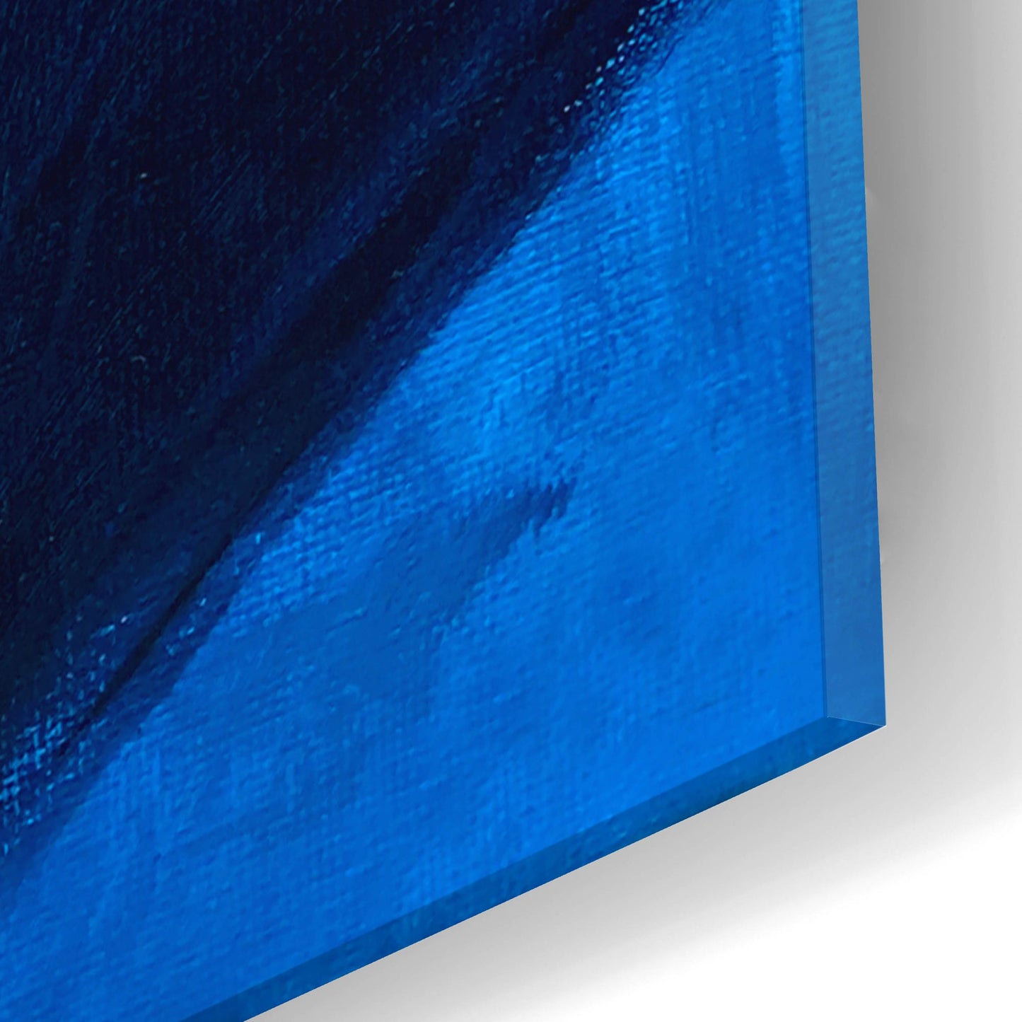 Epic Art 'Schnauzer in blue' by Dawg Painter, Acrylic Glass Wall Art,16x24