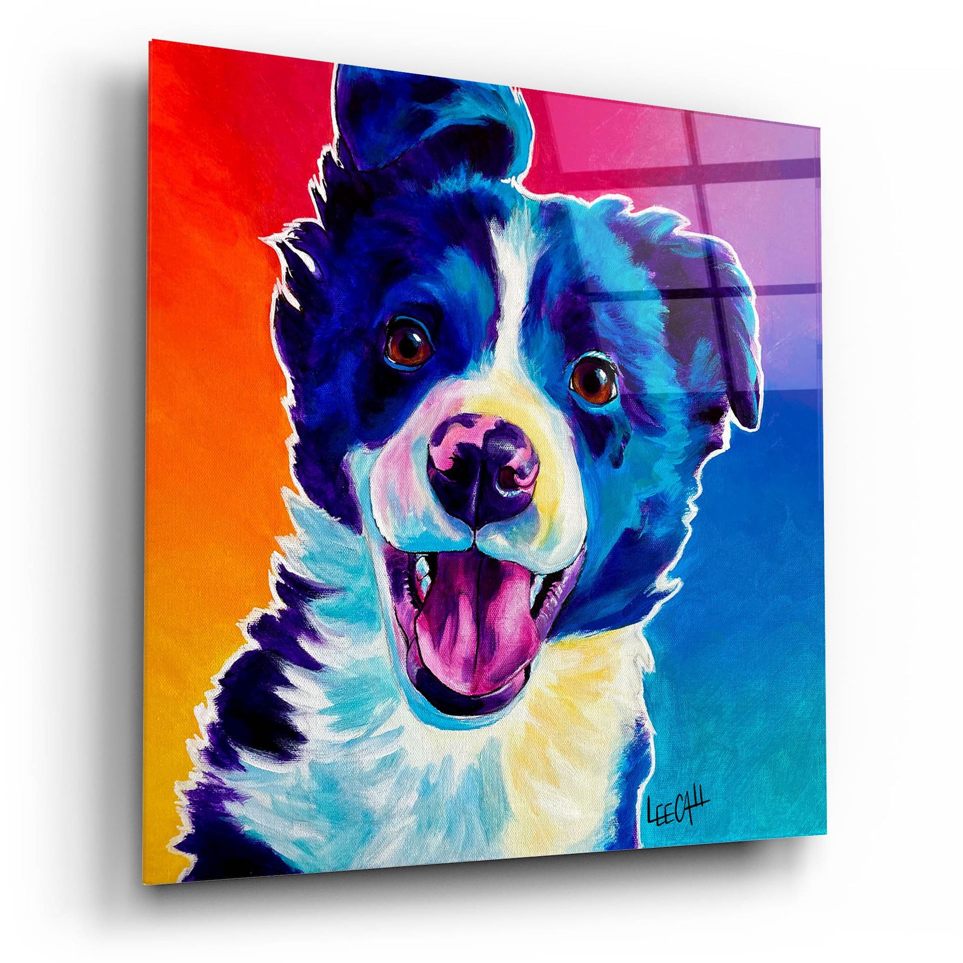 Epic Art 'Unconditional Love' by Dawg Painter, Acrylic Glass Wall Art,12x12