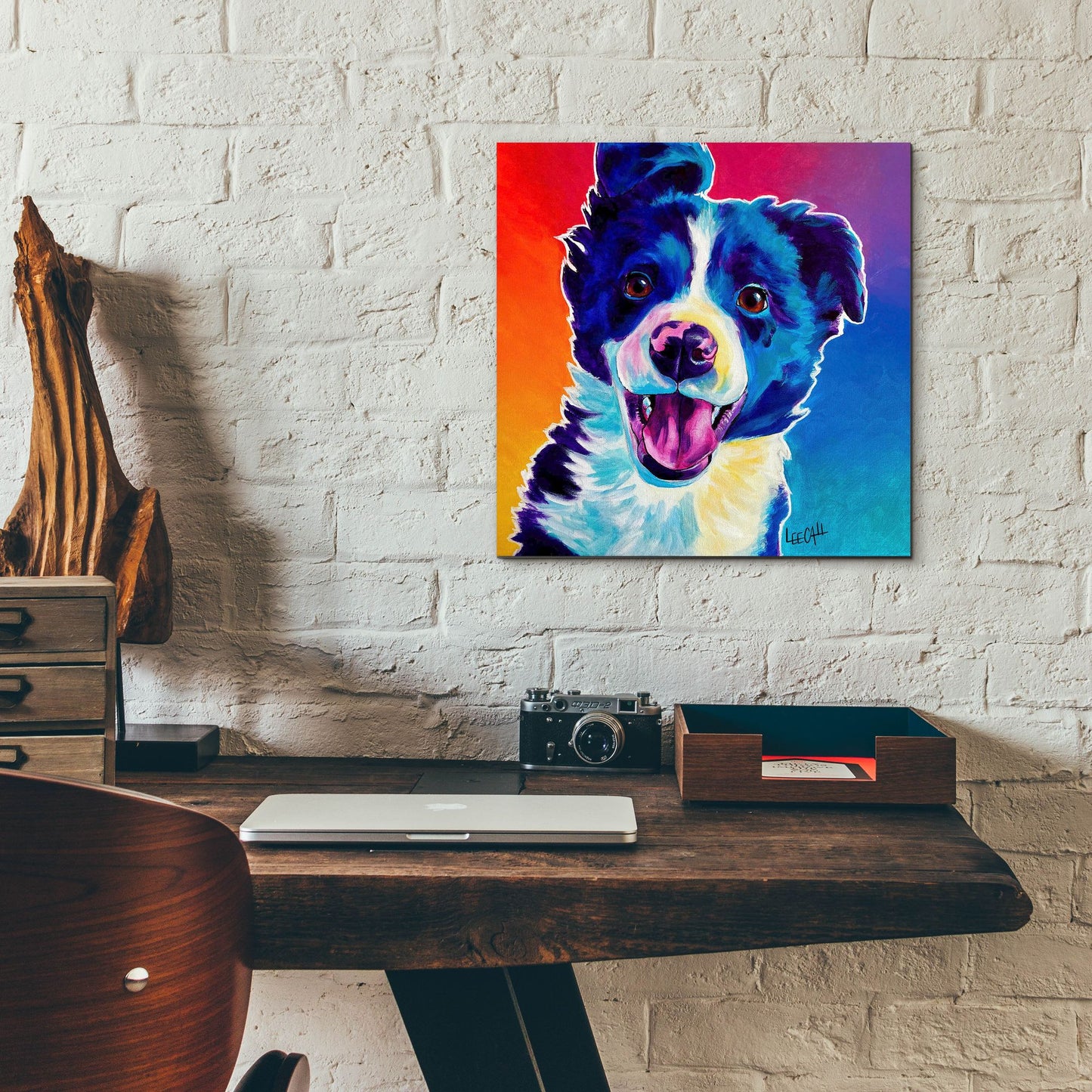 Epic Art 'Unconditional Love' by Dawg Painter, Acrylic Glass Wall Art,12x12