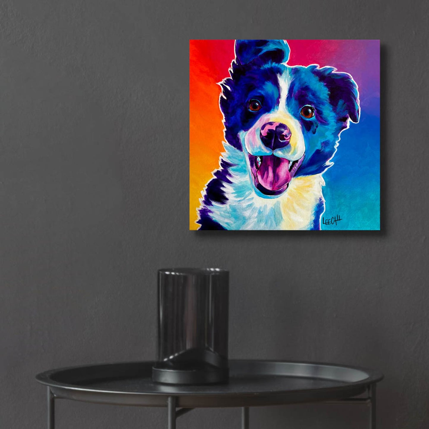 Epic Art 'Unconditional Love' by Dawg Painter, Acrylic Glass Wall Art,12x12