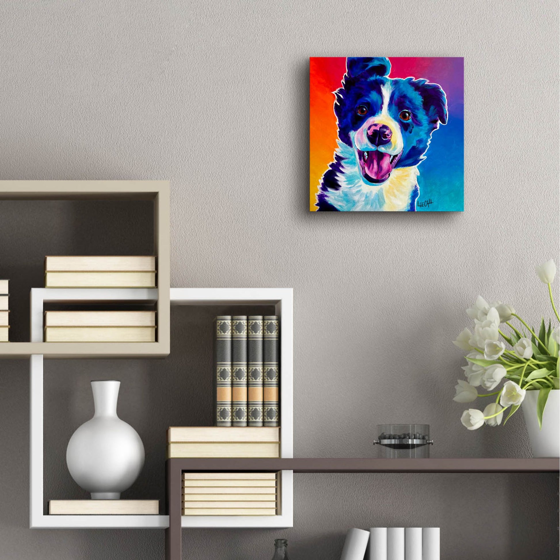 Epic Art 'Unconditional Love' by Dawg Painter, Acrylic Glass Wall Art,12x12