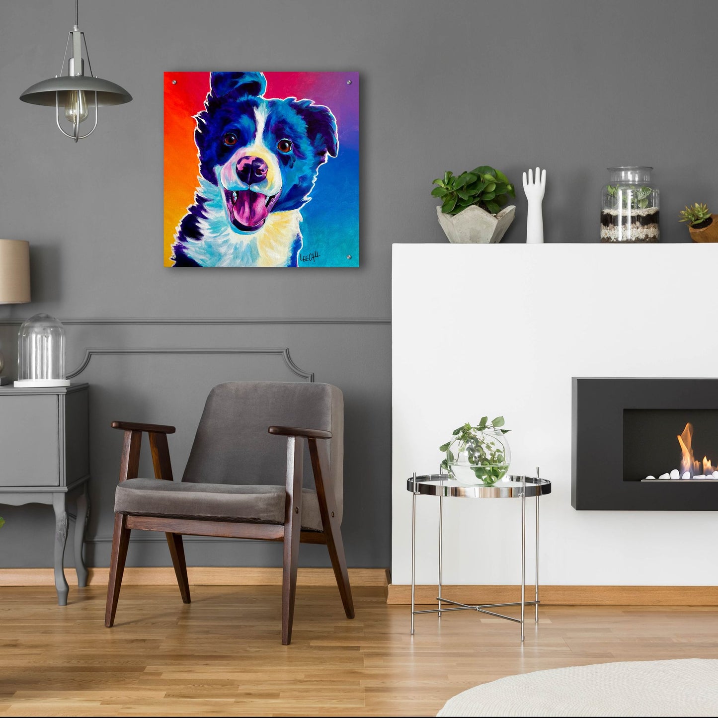 Epic Art 'Unconditional Love' by Dawg Painter, Acrylic Glass Wall Art,24x24