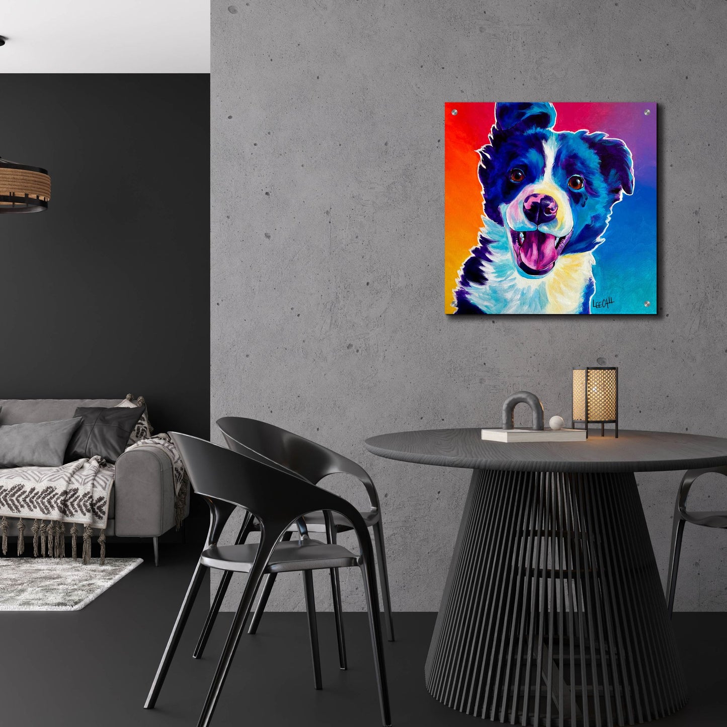 Epic Art 'Unconditional Love' by Dawg Painter, Acrylic Glass Wall Art,24x24