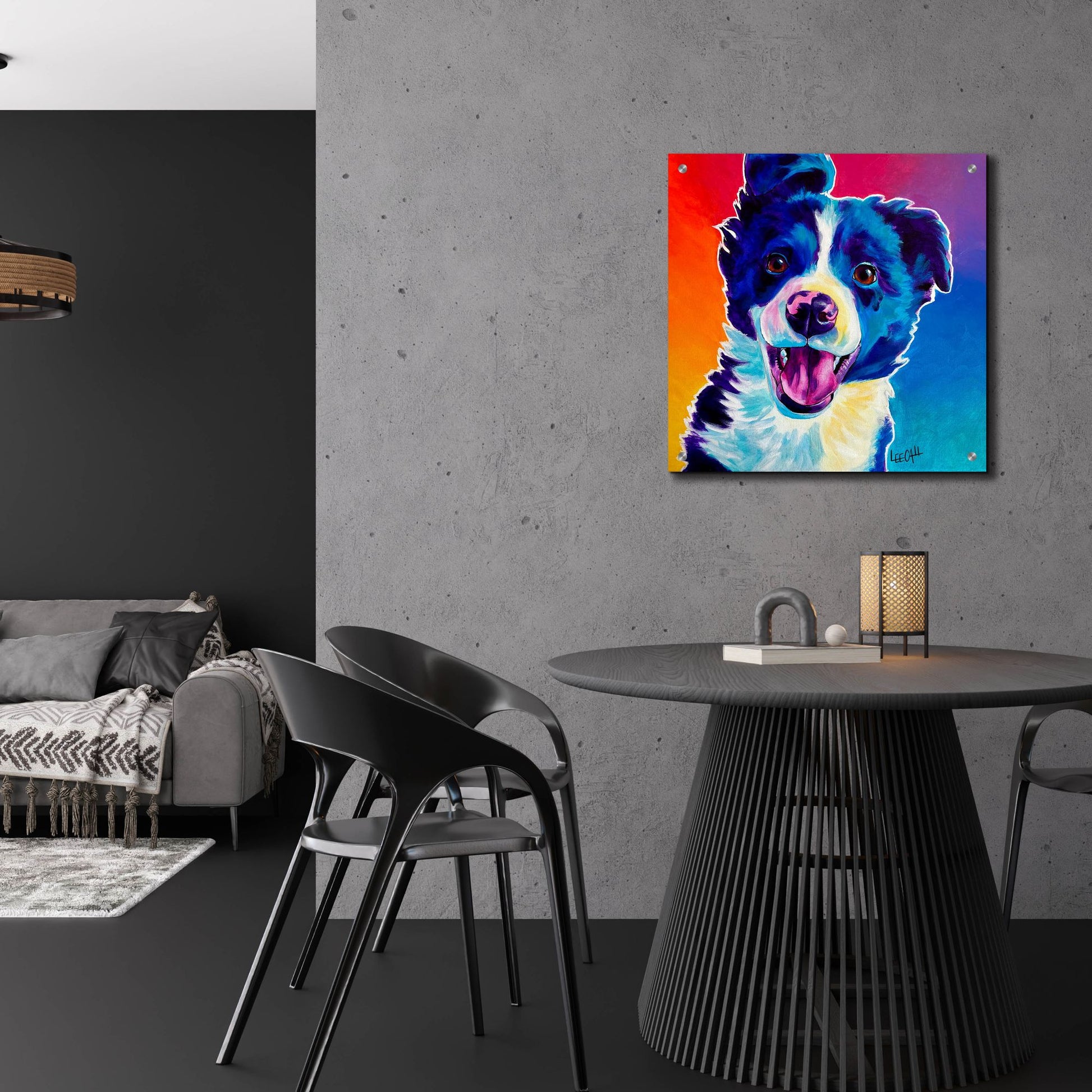 Epic Art 'Unconditional Love' by Dawg Painter, Acrylic Glass Wall Art,24x24