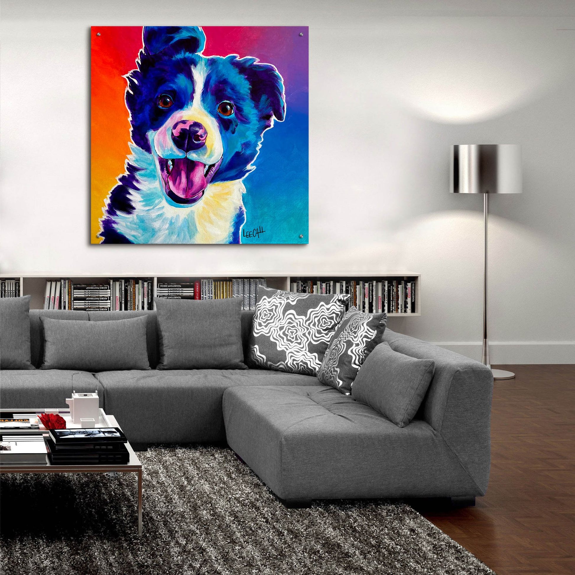 Epic Art 'Unconditional Love' by Dawg Painter, Acrylic Glass Wall Art,36x36