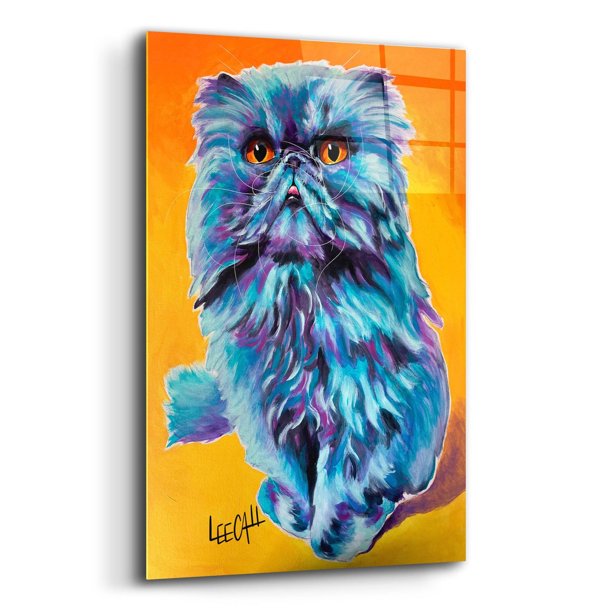 Epic Art 'Captian Poofy' by Dawg Painter, Acrylic Glass Wall Art,12x16