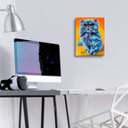 Epic Art 'Captian Poofy' by Dawg Painter, Acrylic Glass Wall Art,12x16