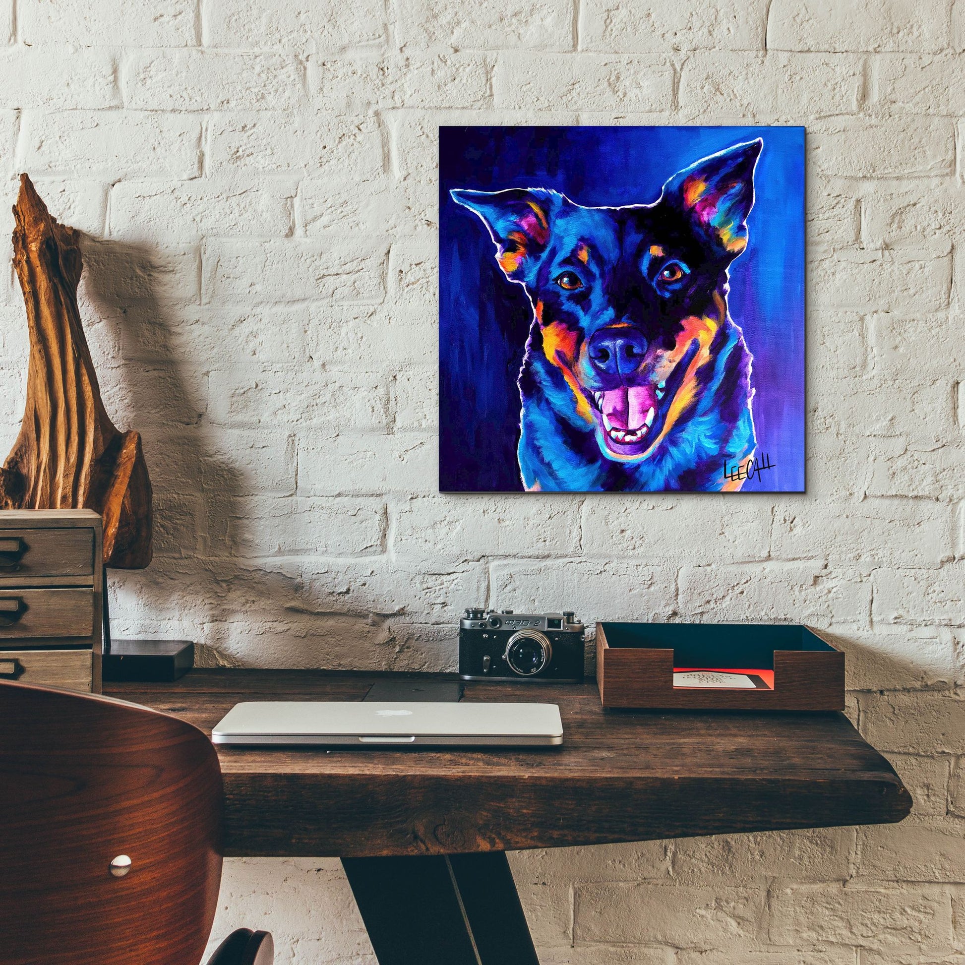 Epic Art 'Rocky' by Dawg Painter, Acrylic Glass Wall Art,12x12