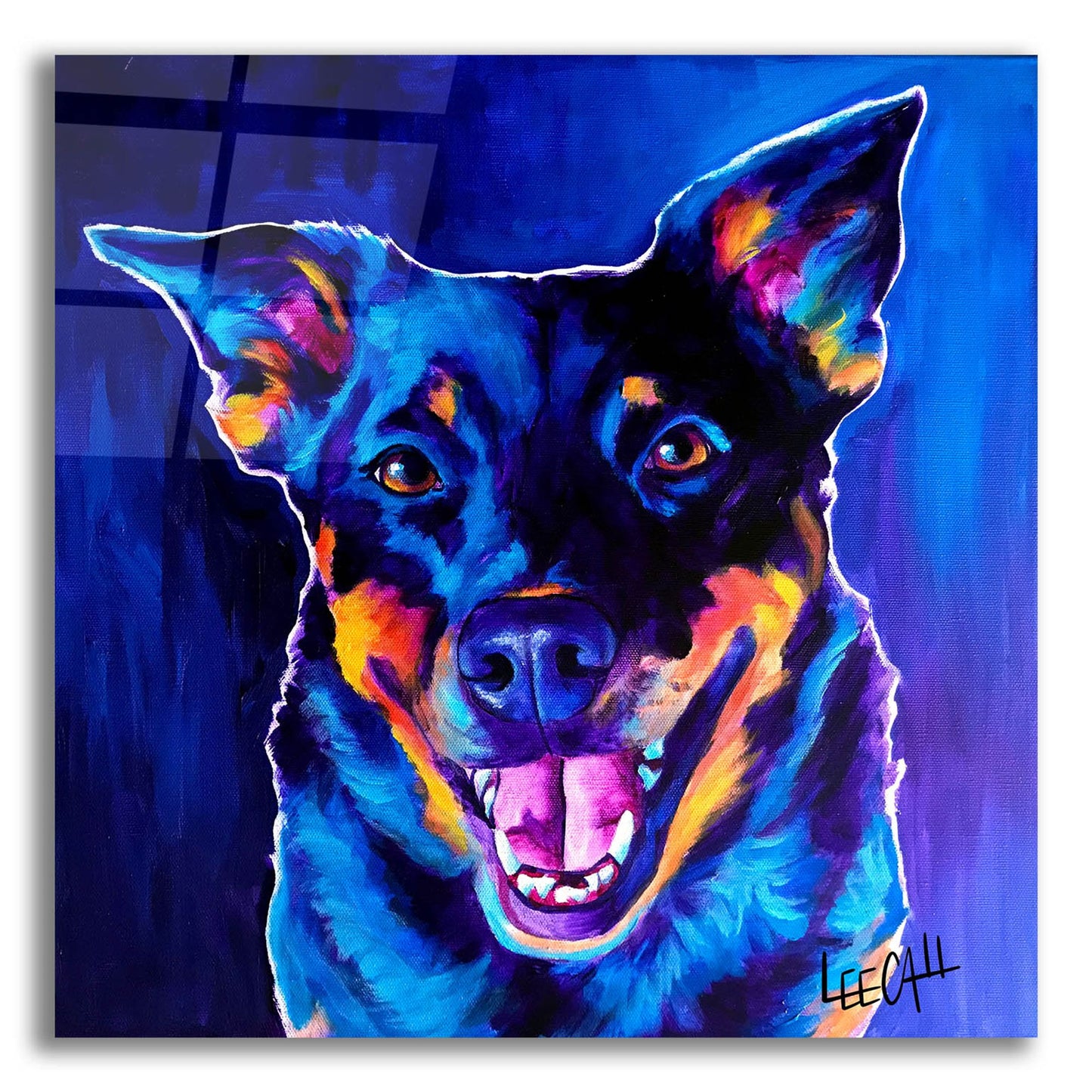 Epic Art 'Rocky' by Dawg Painter, Acrylic Glass Wall Art