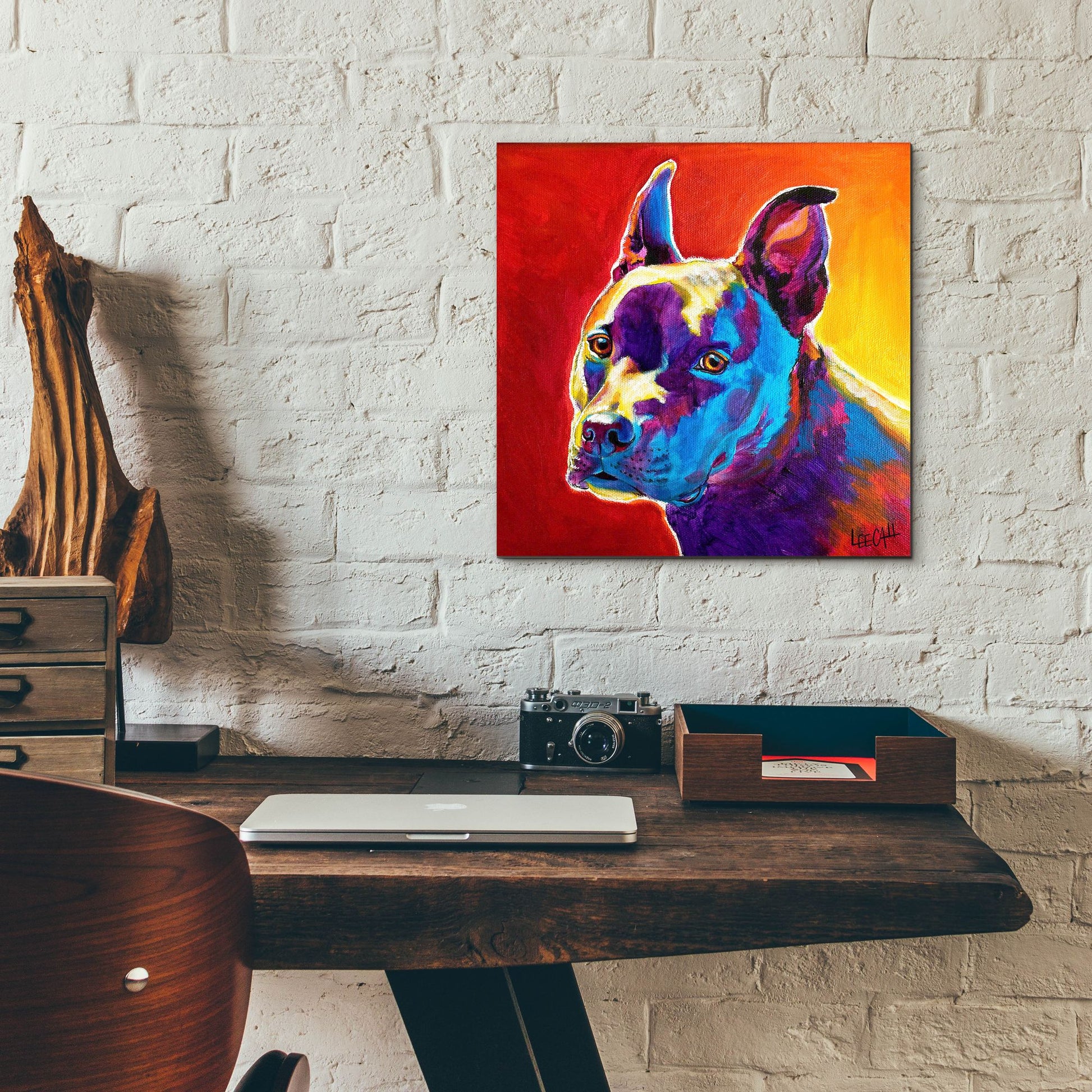 Epic Art 'Pitty' by Dawg Painter, Acrylic Glass Wall Art,12x12