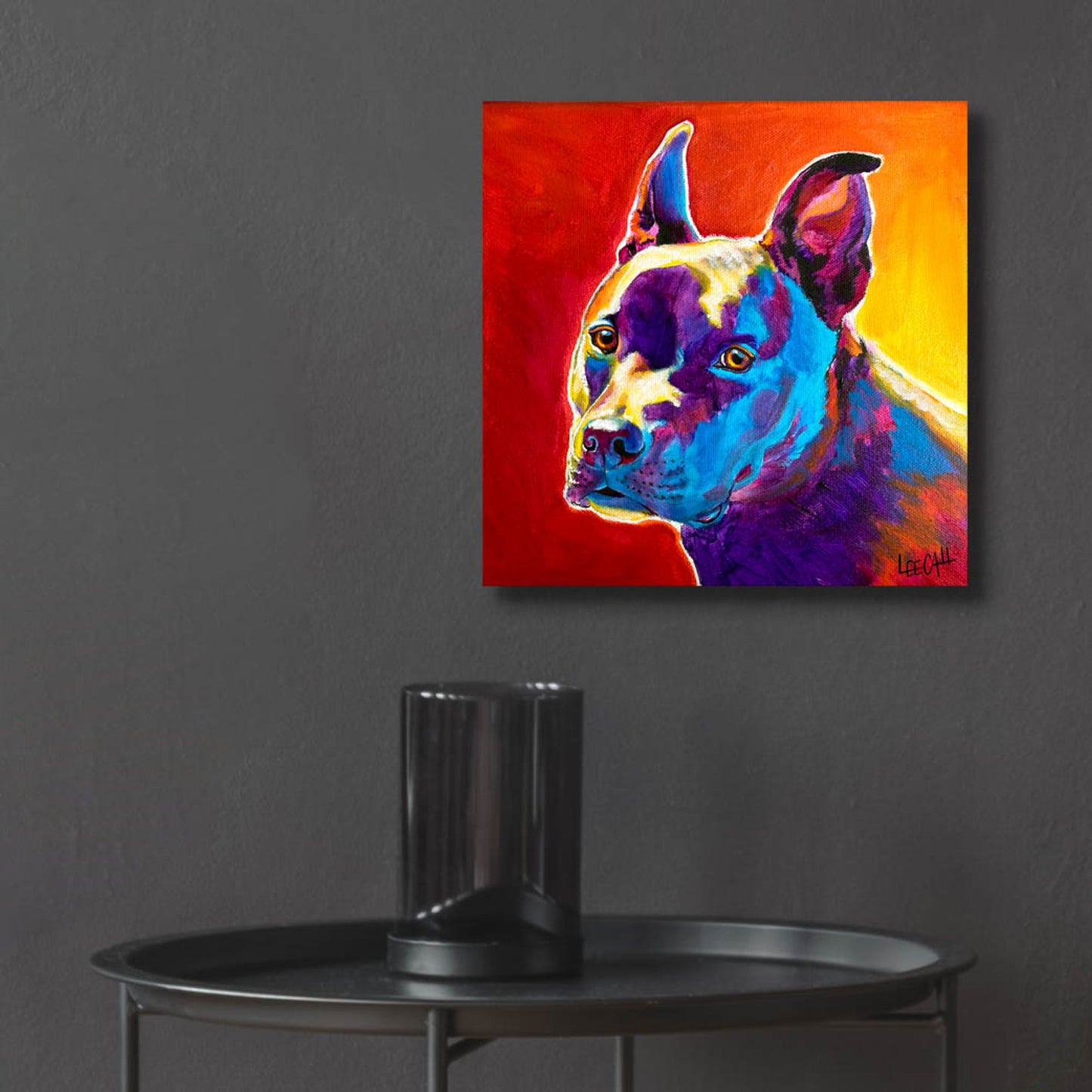 Epic Art 'Pitty' by Dawg Painter, Acrylic Glass Wall Art,12x12