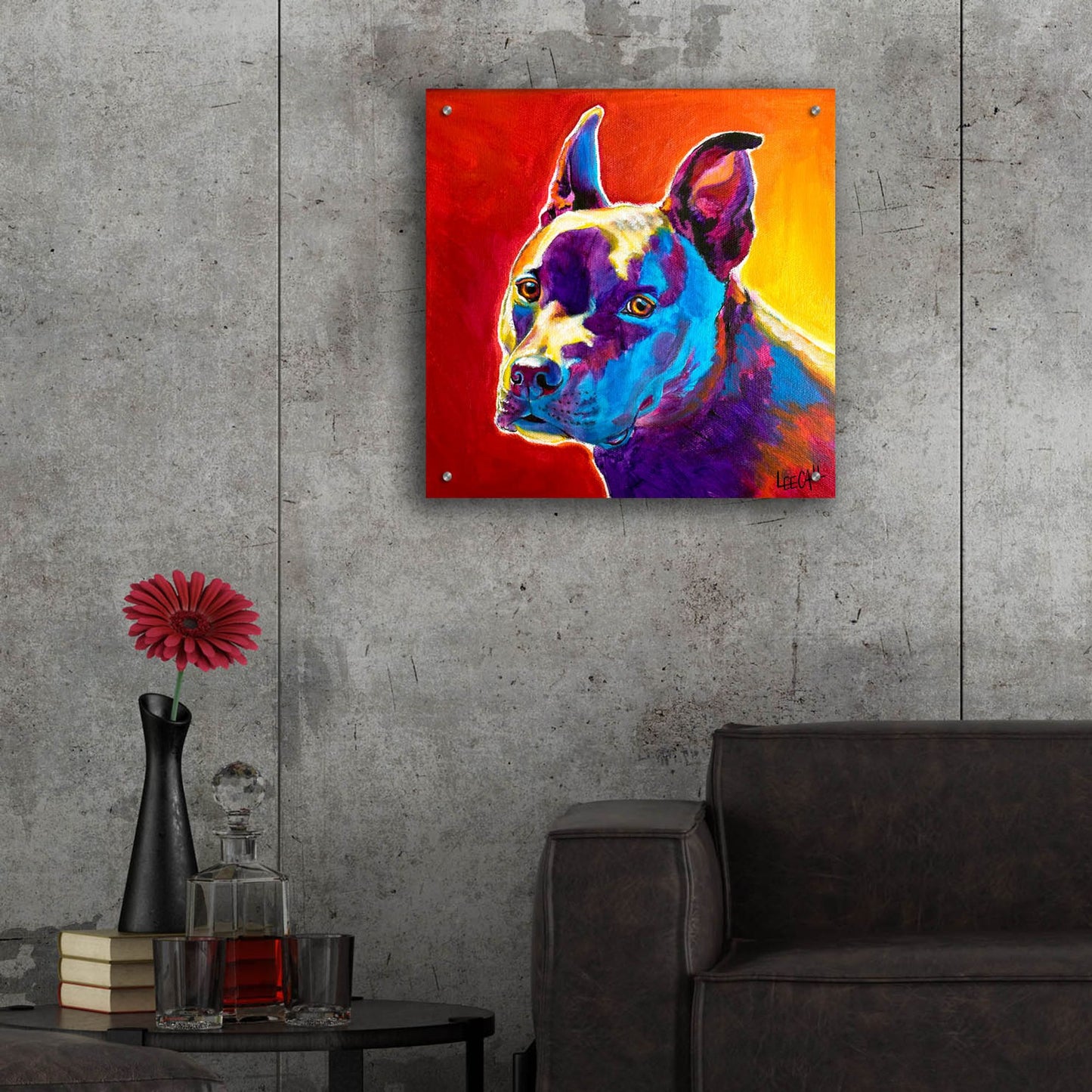 Epic Art 'Pitty' by Dawg Painter, Acrylic Glass Wall Art,24x24