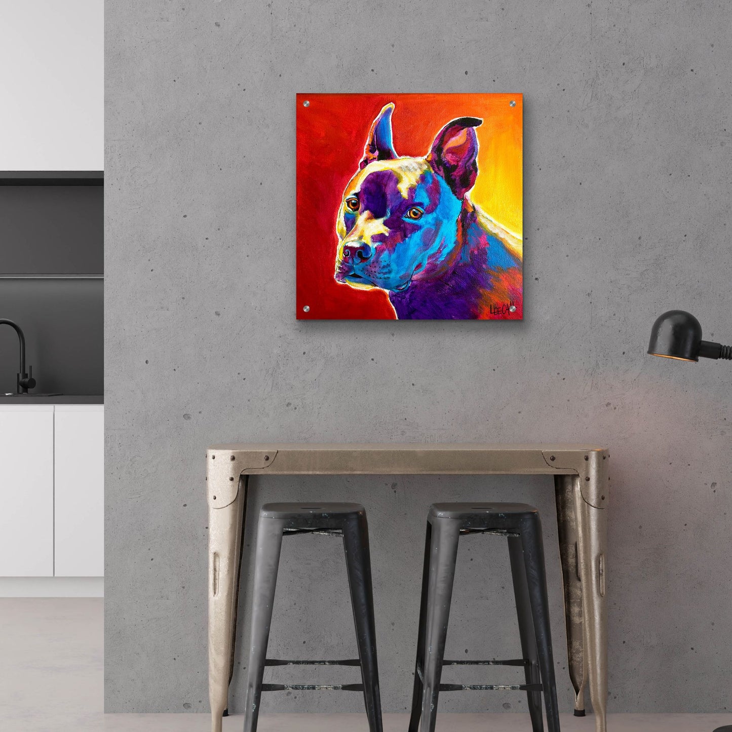 Epic Art 'Pitty' by Dawg Painter, Acrylic Glass Wall Art,24x24