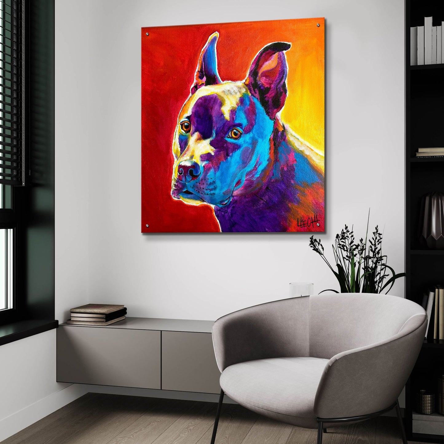 Epic Art 'Pitty' by Dawg Painter, Acrylic Glass Wall Art,36x36