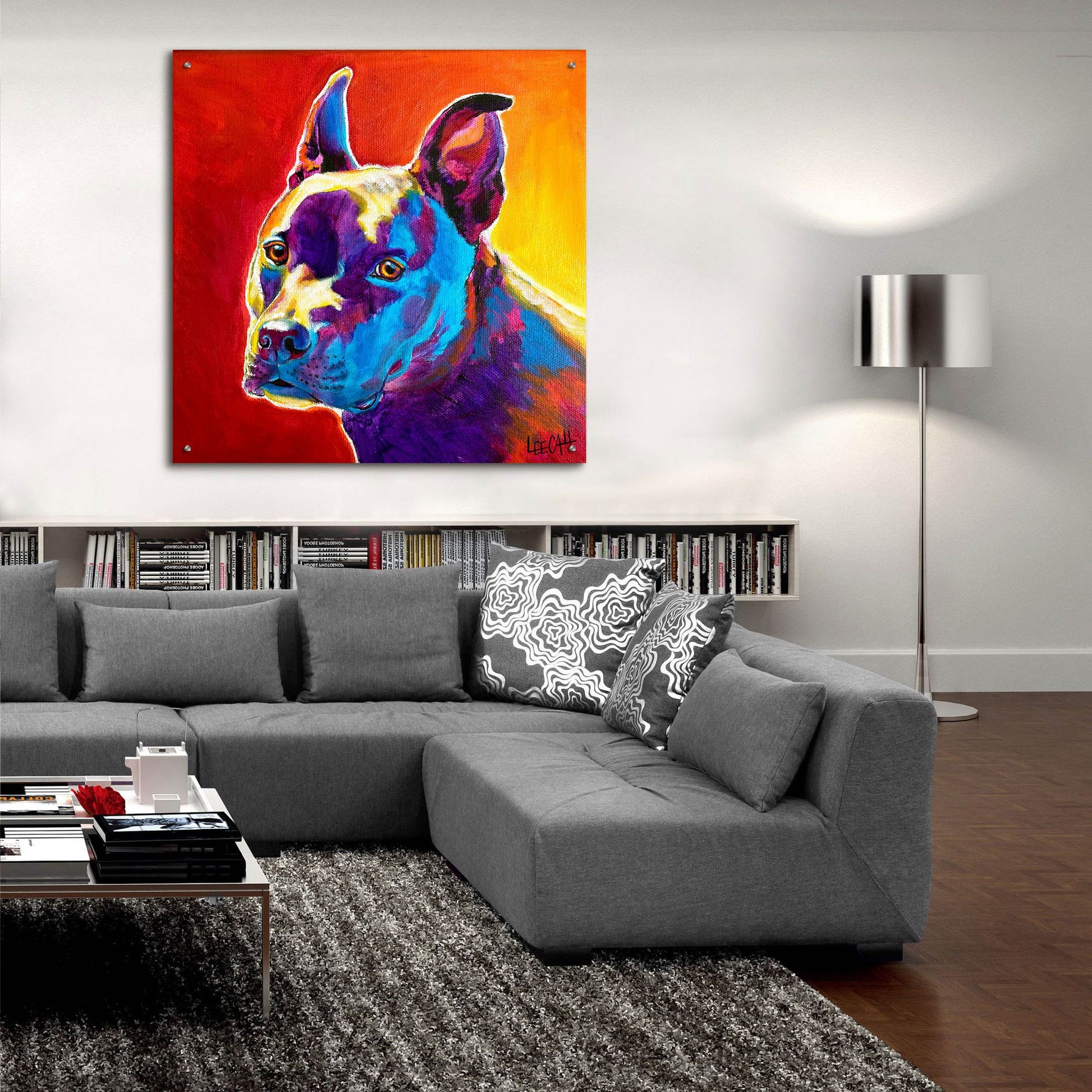 Epic Art 'Pitty' by Dawg Painter, Acrylic Glass Wall Art,36x36