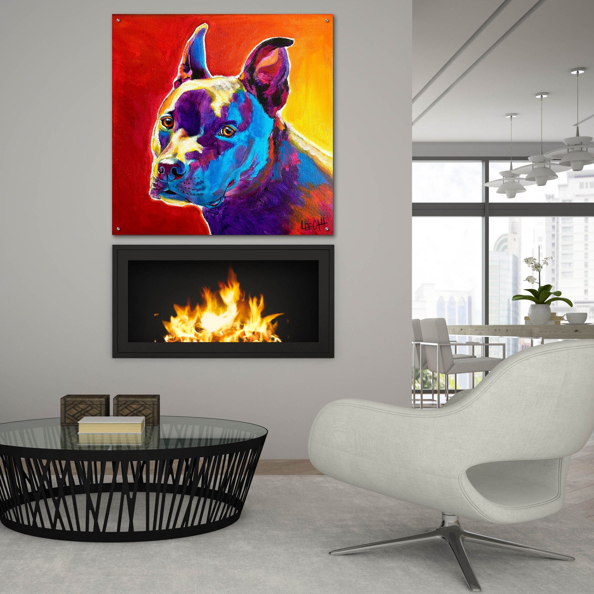 Epic Art 'Pitty' by Dawg Painter, Acrylic Glass Wall Art,36x36