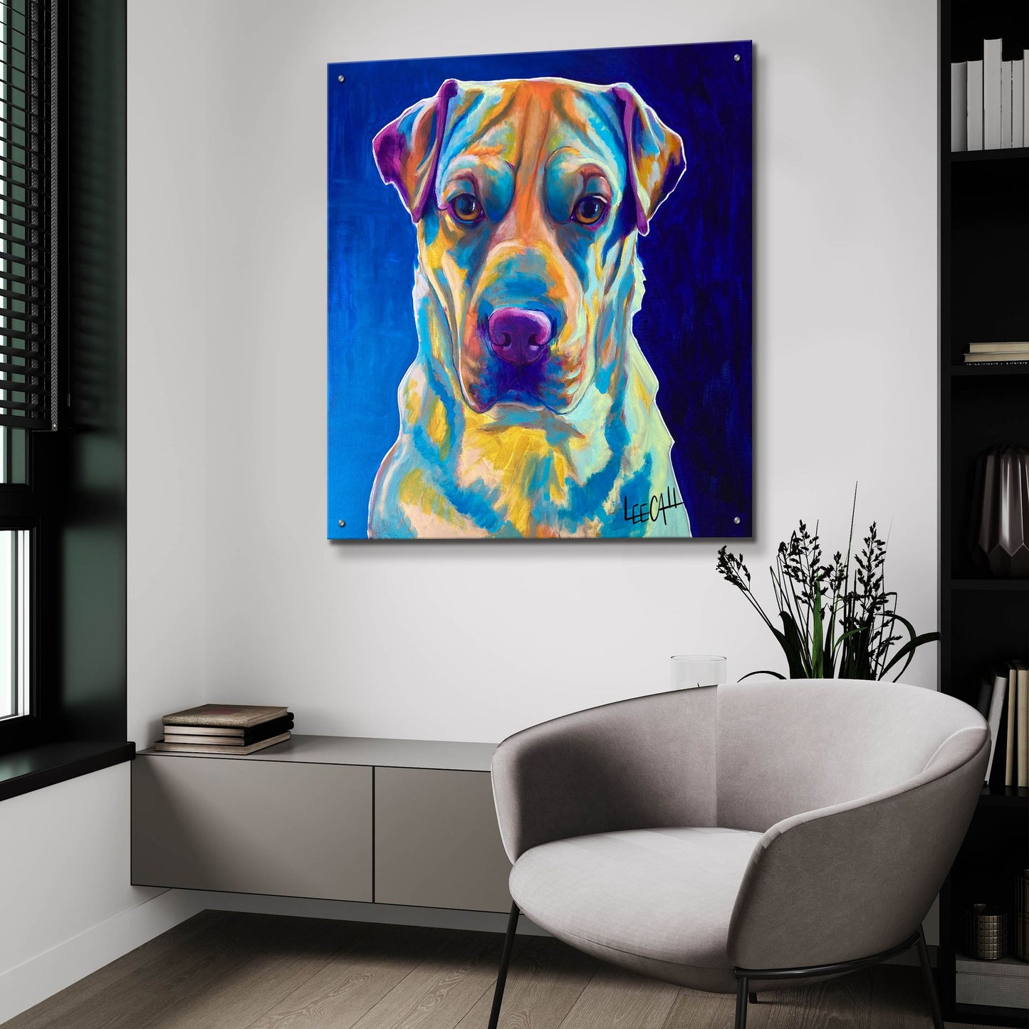 Epic Art 'Ethan' by Dawg Painter, Acrylic Glass Wall Art,36x36
