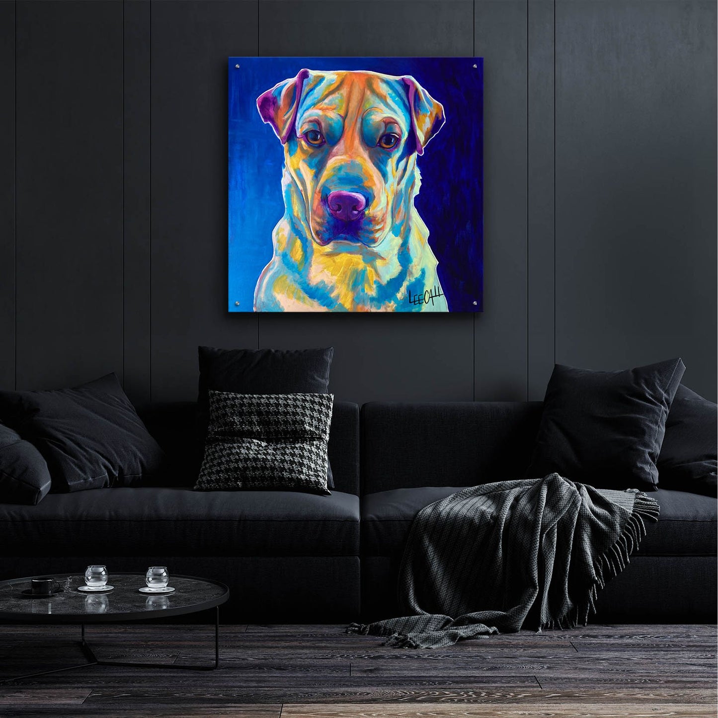 Epic Art 'Ethan' by Dawg Painter, Acrylic Glass Wall Art,36x36