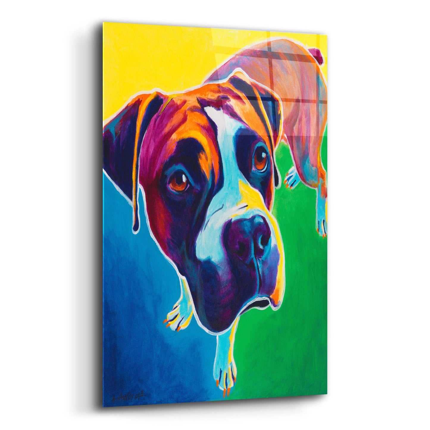 Epic Art 'Boxer - Johnny2 by Dawg Painter, Acrylic Glass Wall Art,12x16