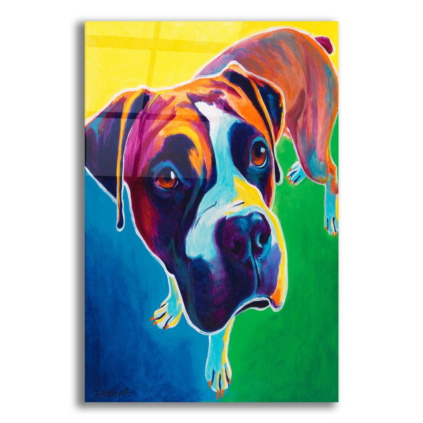 Epic Art 'Boxer - Johnny2 by Dawg Painter, Acrylic Glass Wall Art