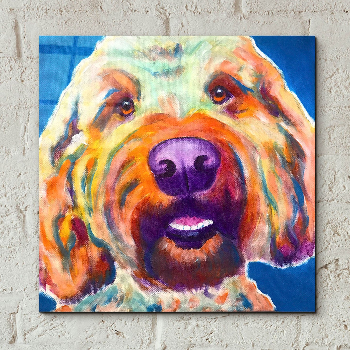 Epic Art 'Doodle - Larry2 by Dawg Painter, Acrylic Glass Wall Art,12x12